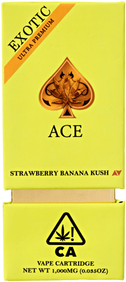 AceUltra Strawberry Banana Kush (Hybrid) 1G THC Tank THC FUNJUICE.VN / Vape Tinh Dau oil CBD THC HCM Vietnam