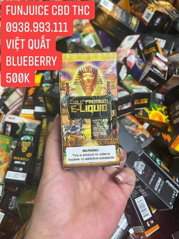 Tinh Dầu CBD Juice Relax Vị Việt Quất 3500mg FUNJUICE.VN / Vape Tinh Dau oil CBD THC HCM Vietnam