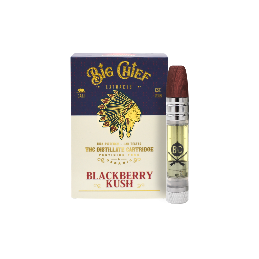 Thc Cartridge 1 GRAM - Big Chief - BLACKWATER OG (INDICA)