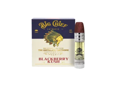 Thc Cartridge 1 GRAM - Big Chief - BLACKWATER OG (INDICA)