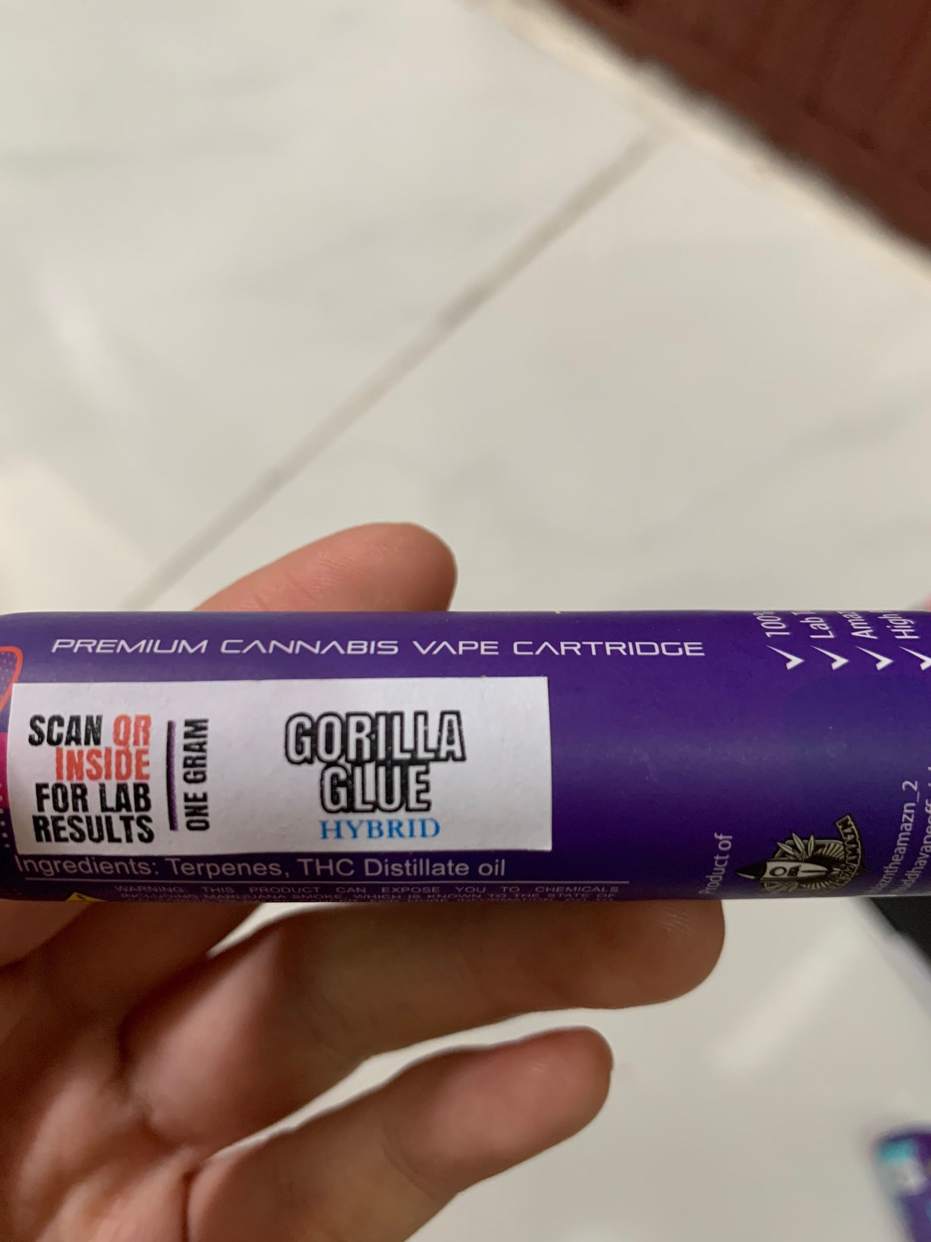 Thc Cartridge 1 GRAM - Buddha Vape / Gorilla Glue  THC FUNJUICE.VN / Vape Tinh Dau oil CBD THC HCM Vietnam  