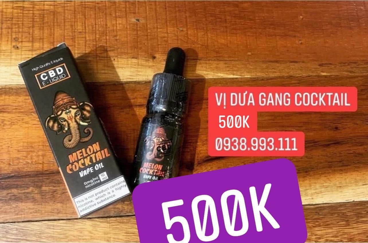 Tinh Dầu CBD, CBD juice Voi Dưa Gang Cocktail FUNJUICE.VN / Vape Tinh Dau oil CBD THC HCM Vietnam