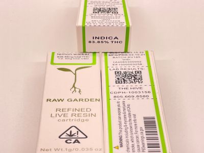 Raw Garden Lemon Walker Indica THC Cartridge Vape 1G THC FUNJUICE.VN / Vape Tinh Dau oil CBD THC HCM Vietnam