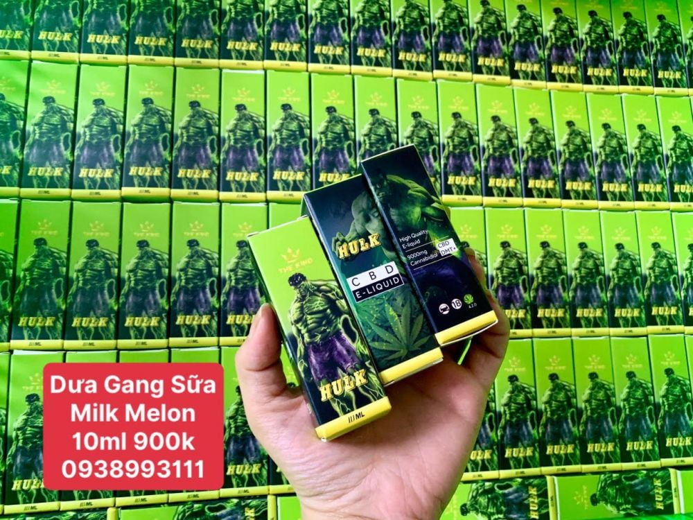 Tinh Dầu CBD Vape Relax Hulk Dưa Gang Sữa FUNJUICE.VN / Vape Tinh Dau oil CBD THC HCM Vietnam